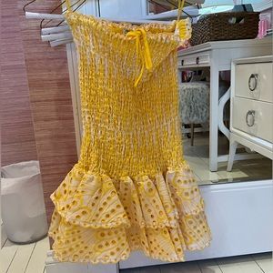 Charro Ruiz Megan mini dress in yellow
